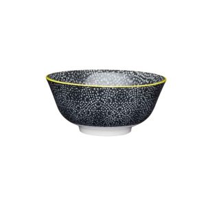 Mikasa BLACK FLORAL BOWL