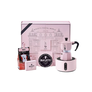 BIALETTI STEAM AGE MOKA POT MÀU HỒNG