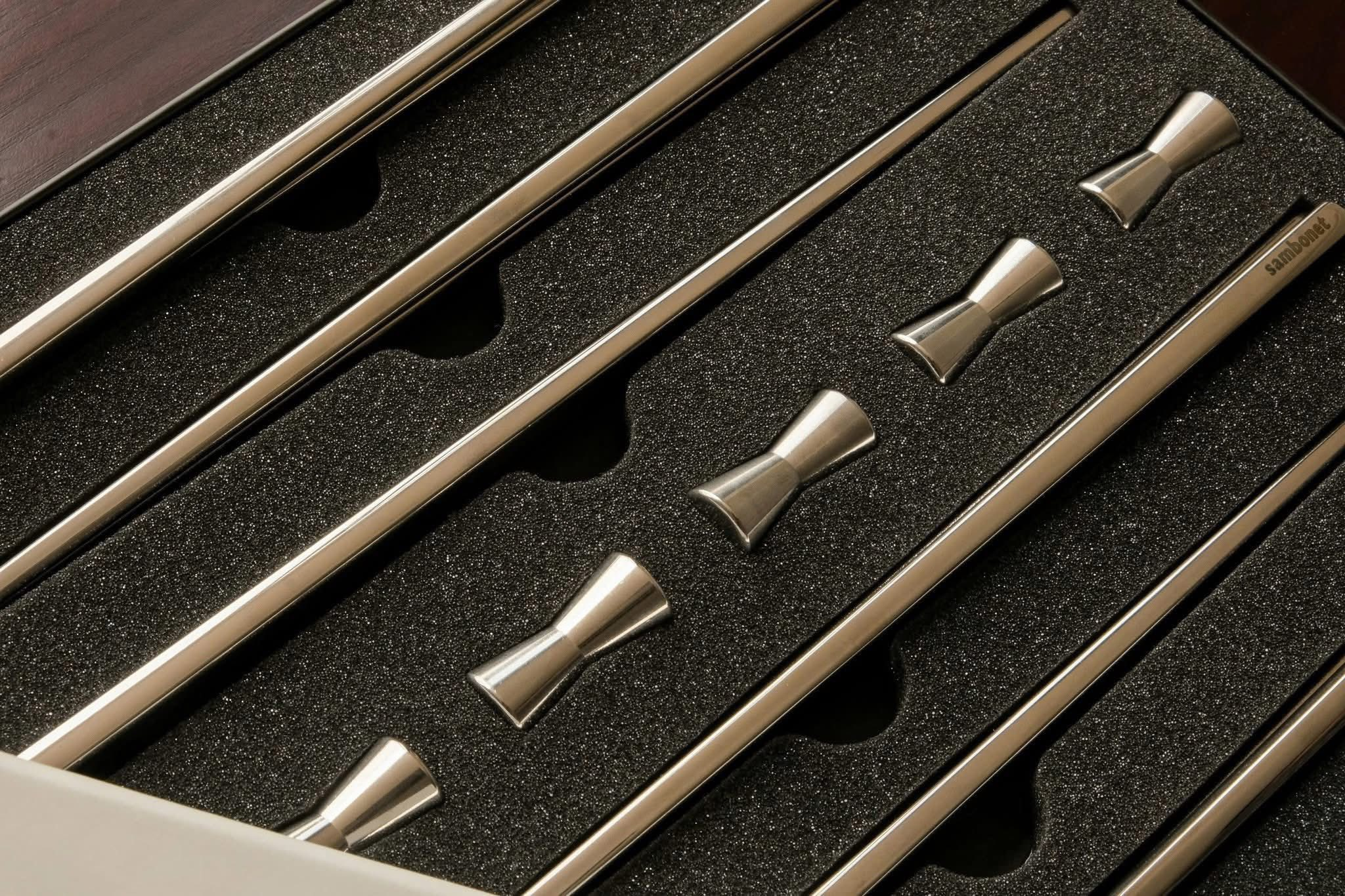 Bộ 6 đôi đũa Sambonet - kèm gác đũa